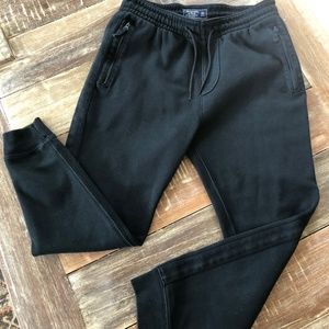 Abercrombie Joggers Mens XS Black